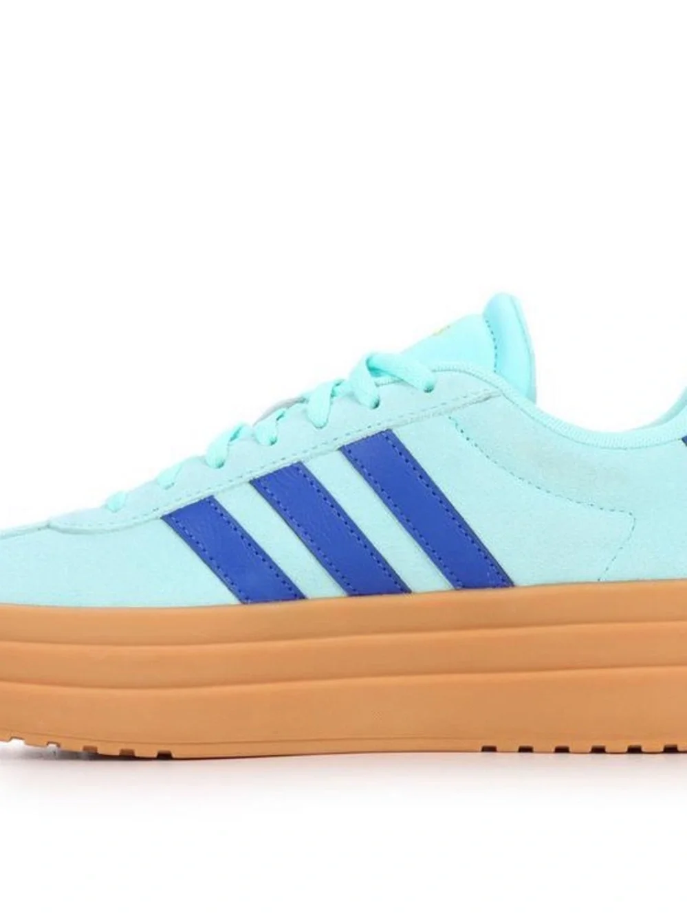 Brand new in box adidas Women's Mint & Royal Blue Platform Sneaker with Gum Sole